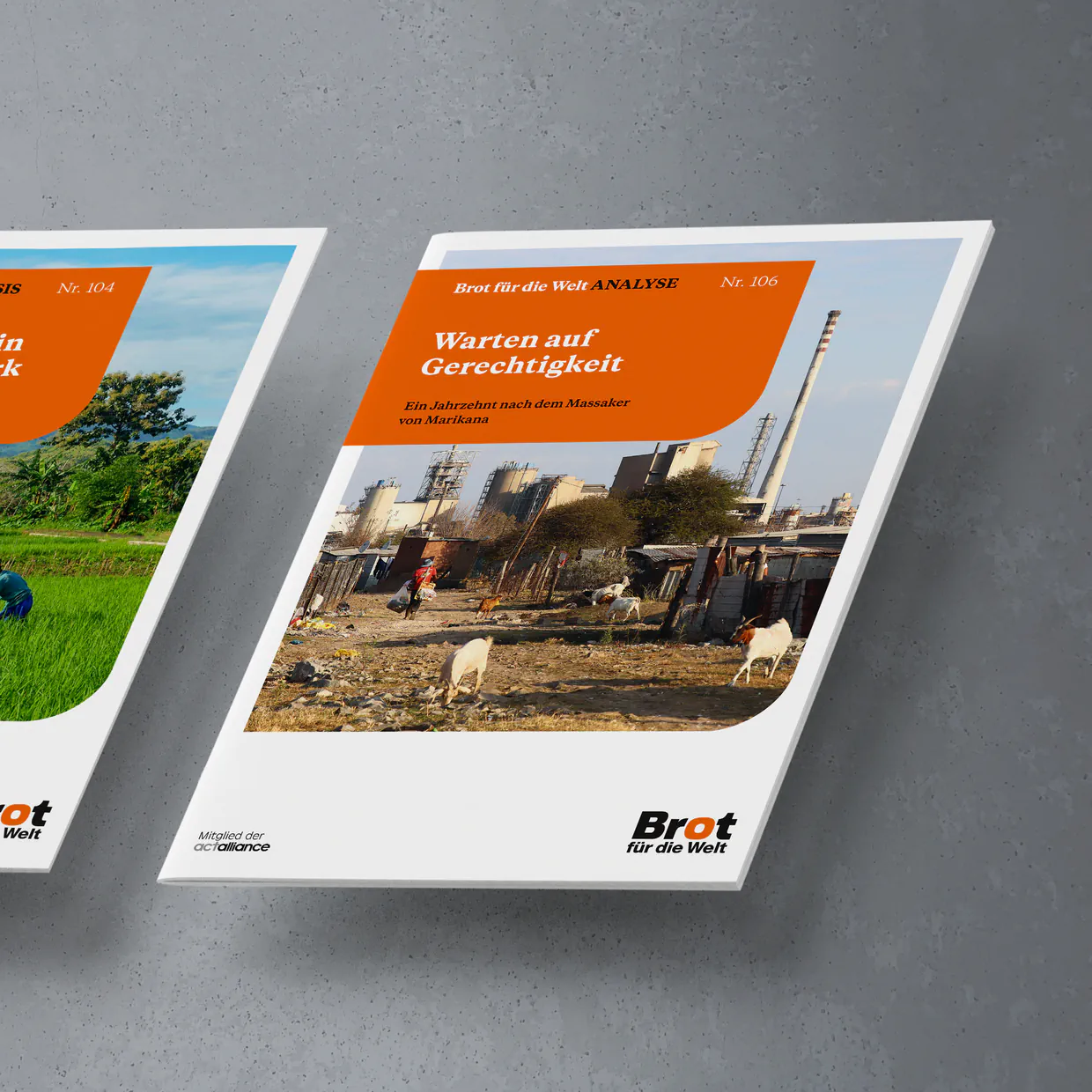 Brot für die Welt – Reinzeichnung und Druckvorstufe in Berlin: Fachpublikationen, Broschüren, Außenwerbung und EPUB