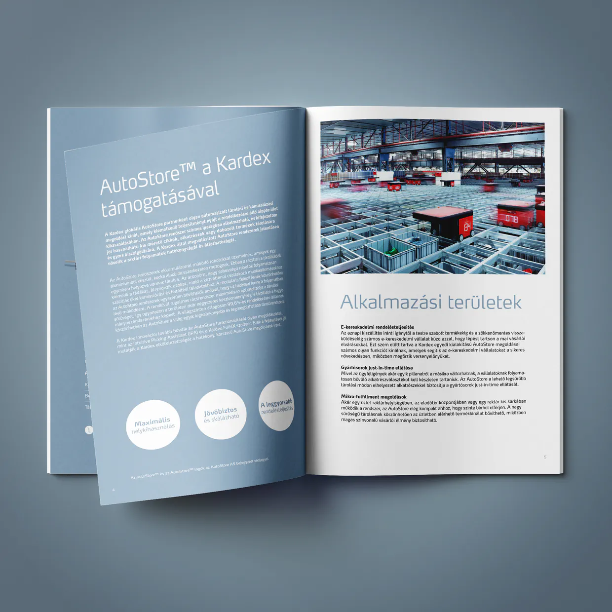 Kardex Germany GmbH – Reinzeichnung und Fremdsprachensatz mehrsprachiger Broschüren zur Unternehmenskommunikation, Berlin