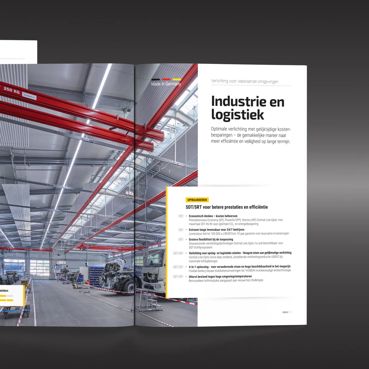 Regiolux GmbH – Reinzeichnung mehrsprachiger Broschüren und Informationsblätter, Druckvorstufe für Offsetdruck, Berlin