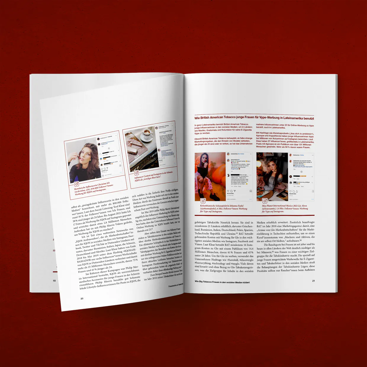 Unfairtobacco, Frauenrechte und Tabakkontrolle – Entwurf, Layout, Satz, Reinzeichnung, Farbmanagement und Druckvorbereitung, Berlin