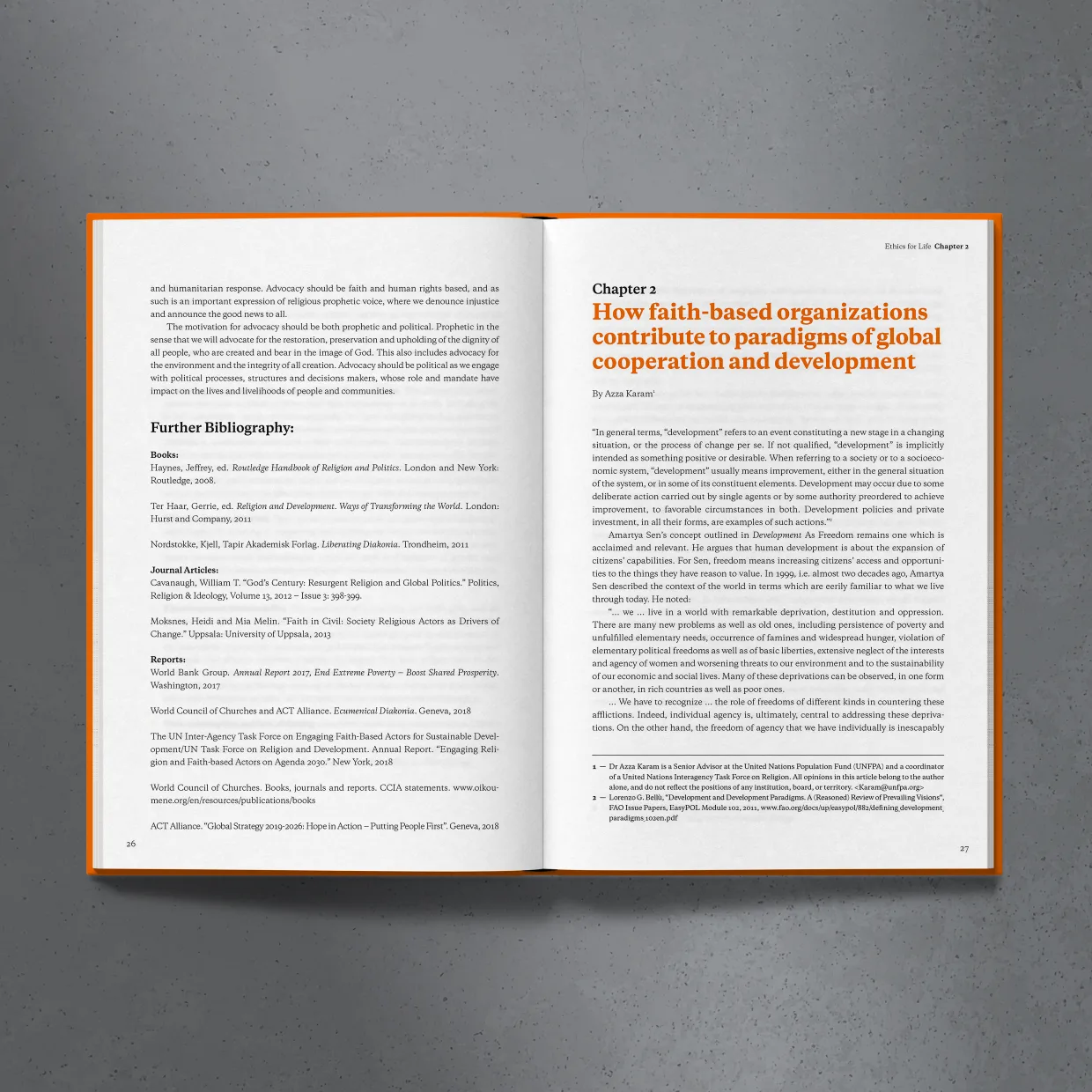 Brot für die Welt – prepress artwork and prepress in Berlin: book “Ethics for Life”