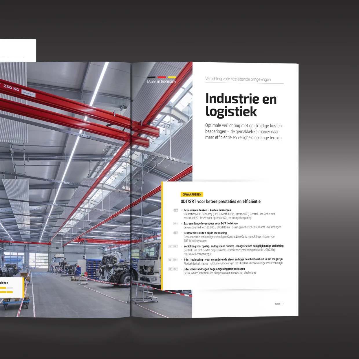 Regiolux GmbH – prepress artwork of multilingual brochures and information sheets, prepress for offset printing, Berlin