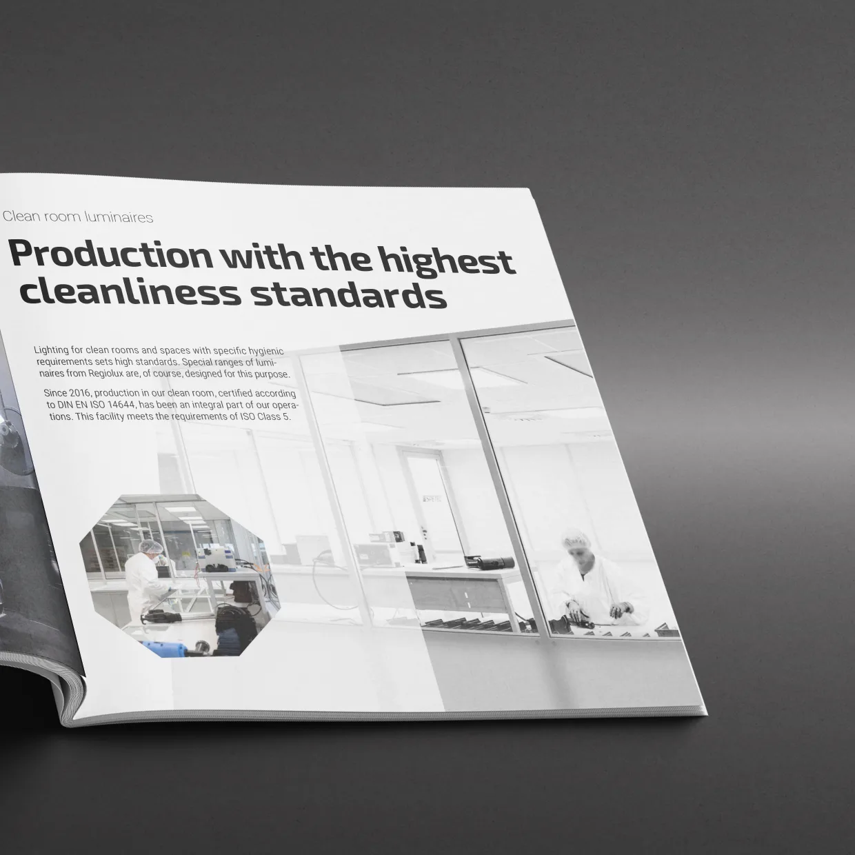 Regiolux GmbH – prepress artwork of multilingual brochures and information sheets, prepress for offset printing, Berlin
